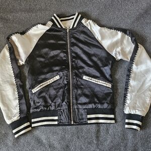 Rare Straight to Hell Boogie Reversible  Black White Souvenir Jacket Size SMALL